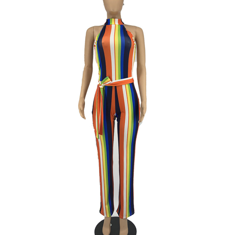 Women's Rainbow casual Jumpsuit