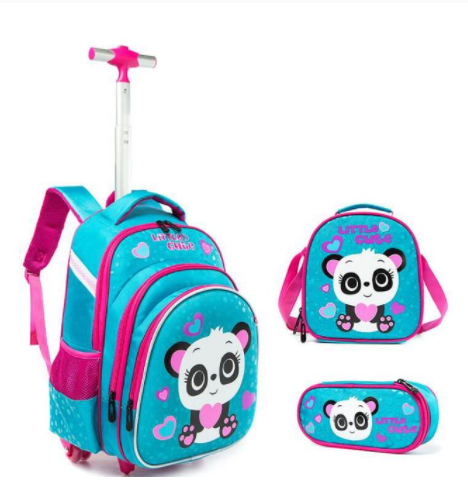 Three-piece Trolley Bag For Primary School Students - Jgkan